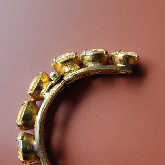 Bounkit I Stunning GP Citrine Hinged Cuff bracelet - Picture 13 of 15